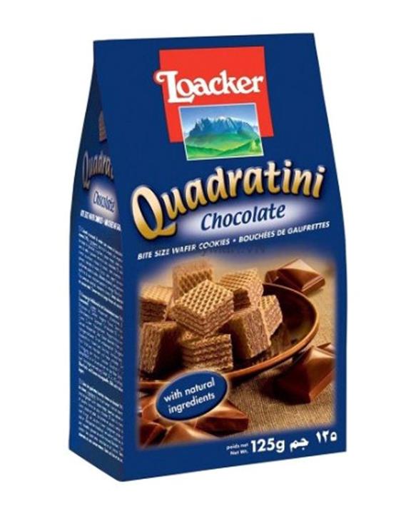 Loacker ویفر کوادراتینی شکلات 125گ